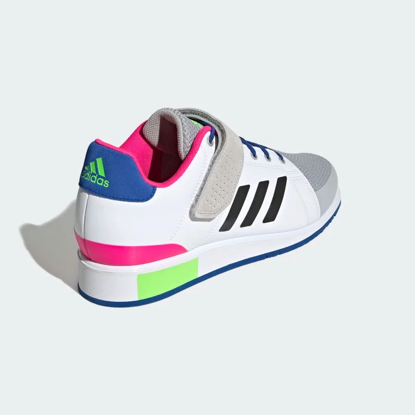 Adidas Power Perfect 3 Tokyo Weightlifting Shoes - Cloud White/Black/Solar Green 9 Adidas Power Perfect 3 Tokyo Weightlifting Shoes - Cloud White/Black/Solar Green - Image 7