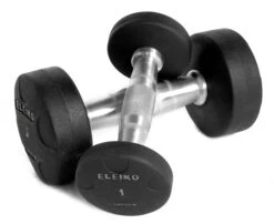 Eleiko Vulcano Solid Rubber Dumbbell - Clearance - Old Logo