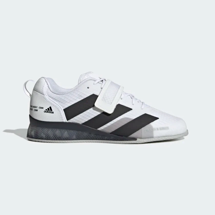 Adidas AdiPower III - White Black 3 Adidas AdiPower III - White Black