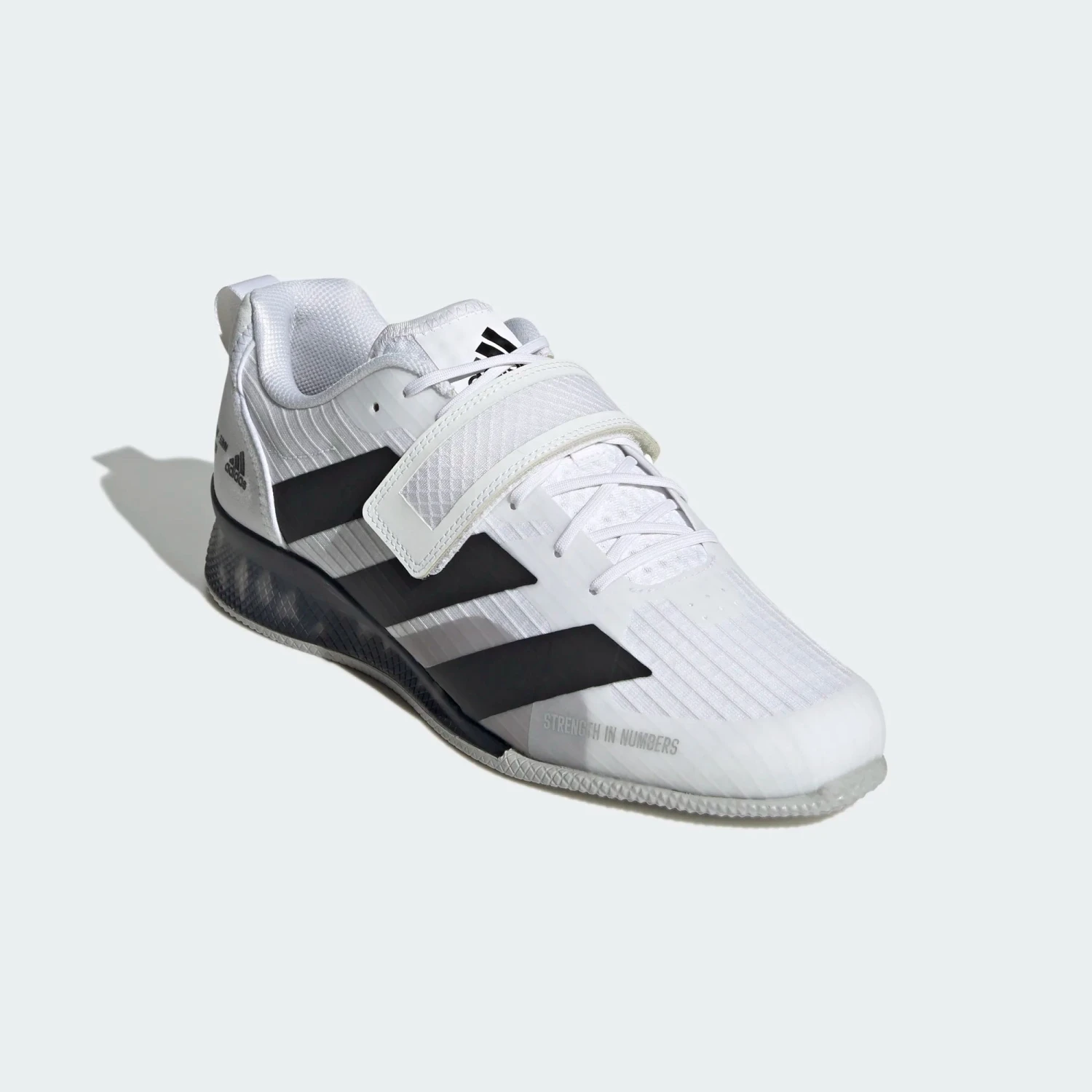 Adidas AdiPower III - White Black 4 Adidas AdiPower III - White Black - Image 2