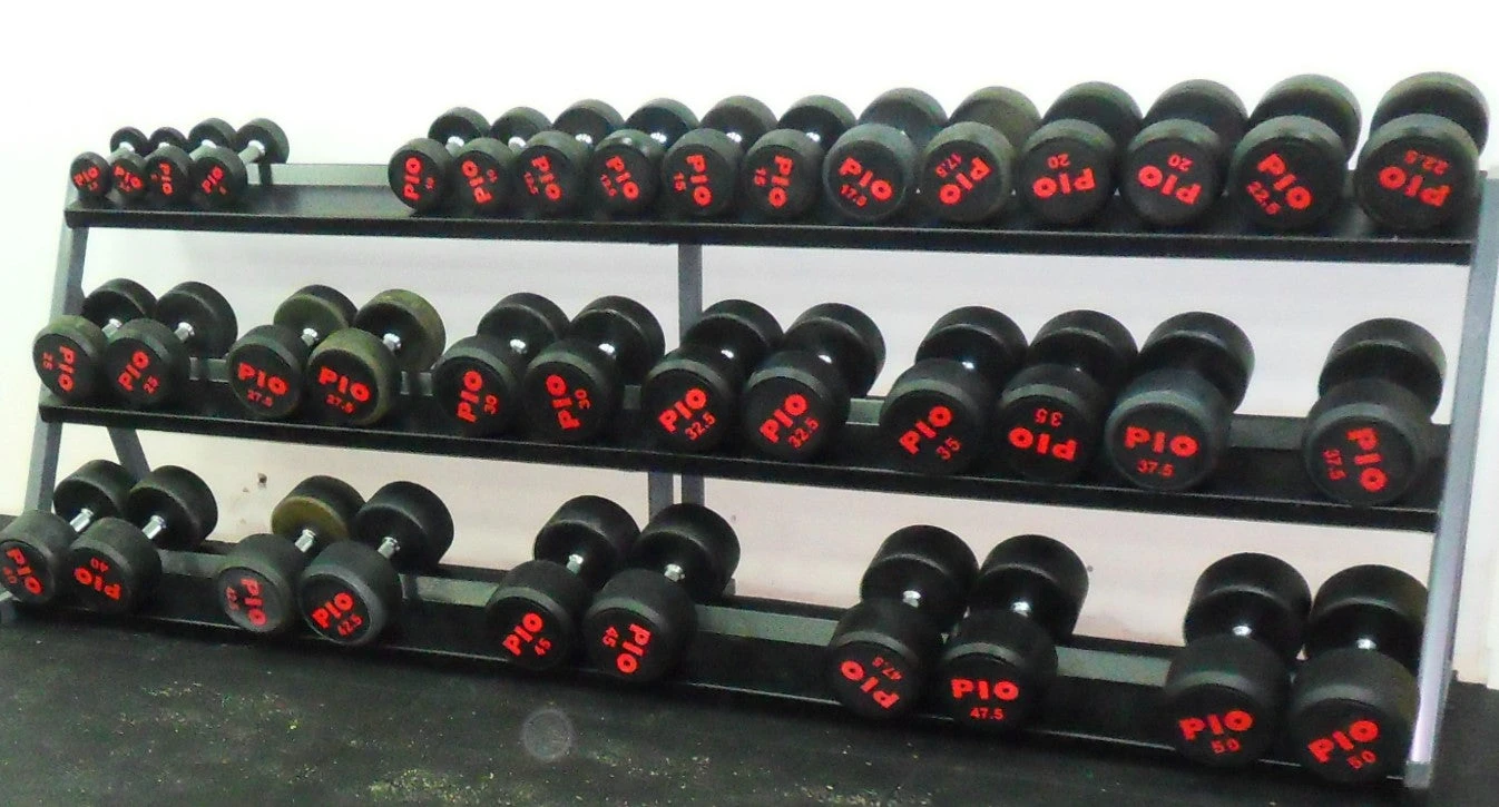 Pioneer Solid Rubber Dumbbells Pairs 4 Pioneer Solid Rubber Dumbbells Pairs - Image 2