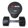 Solid Rubber Dumbbell Set -Pullum Iron Bull 4 22