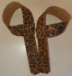 Wahlander - Leather Lifting Straps -Pullum Leopardprint