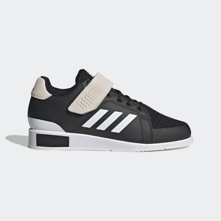 Adidas Power Perfect 3 Weightlifting Shoes - Black/White 3 Adidas Power Perfect 3 Weightlifting Shoes - Black/White - Image 2