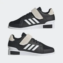 Adidas Power Perfect 3 Weightlifting Shoes - Black/White