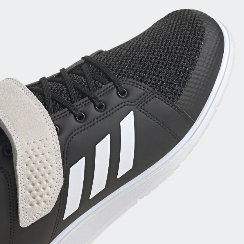 Adidas Power Perfect 3 Weightlifting Shoes - Black/White 10 Adidas Power Perfect 3 Weightlifting Shoes - Black/White - Image 9