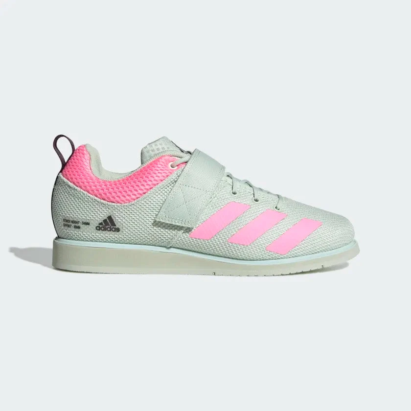 Adidas Powerlift 5 Weightlifting Shoes - Linen Green / Beam Pink / Shadow Maroon 4 Adidas Powerlift 5 Weightlifting Shoes - Linen Green / Beam Pink / Shadow Maroon - Image 2