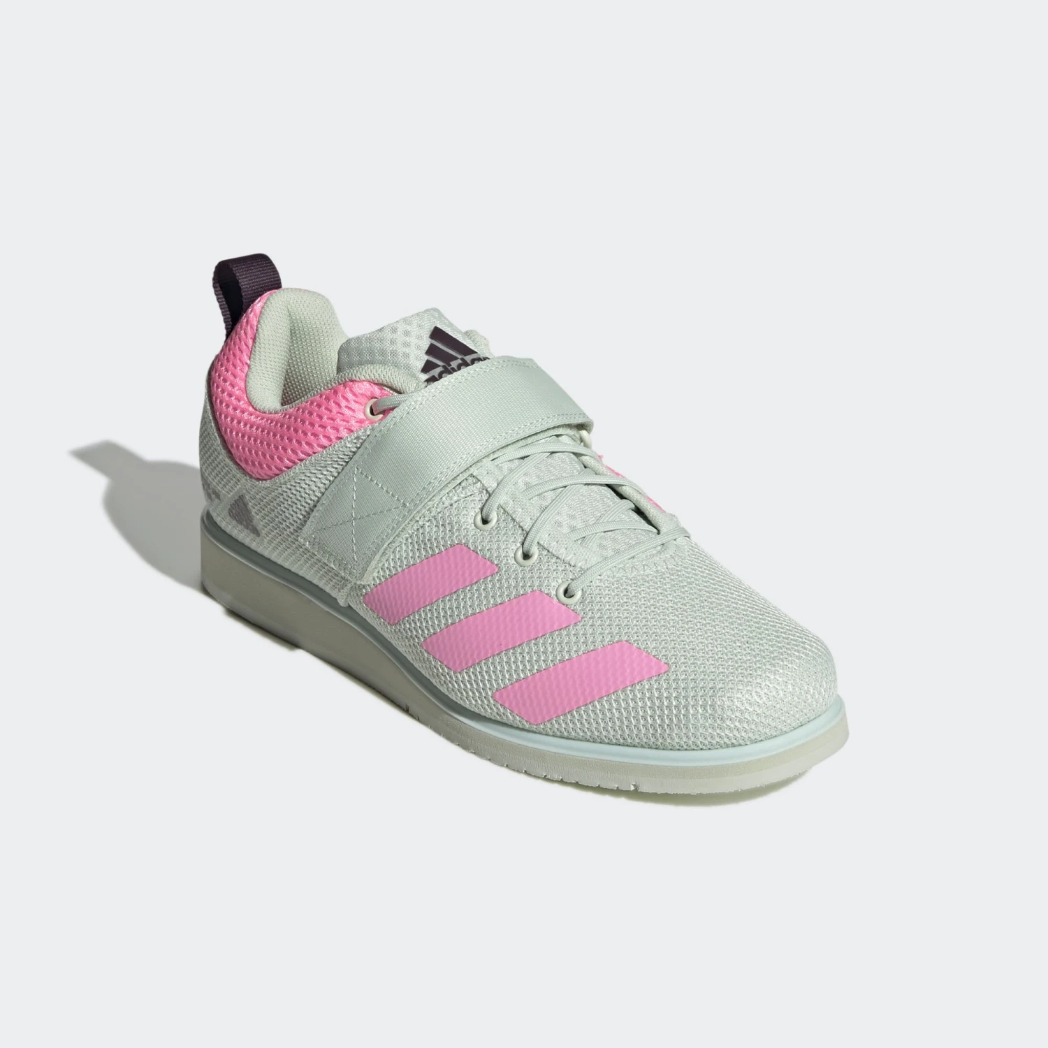 Adidas Powerlift 5 Weightlifting Shoes - Linen Green / Beam Pink / Shadow Maroon 3 Adidas Powerlift 5 Weightlifting Shoes - Linen Green / Beam Pink / Shadow Maroon